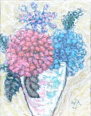 油絵「紫陽花」の写真